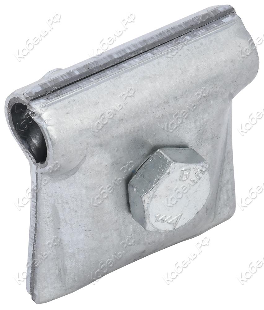 Изображение товара Зажим соединительный круглого типа для молниезащитных систем из оцинкованной стали