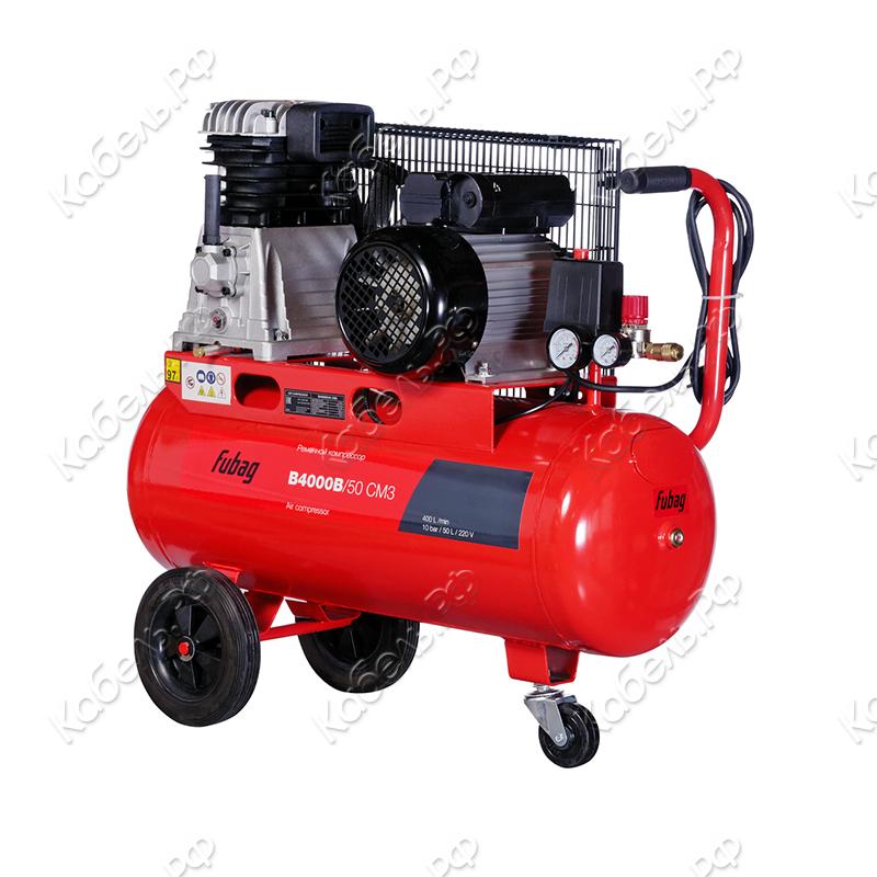 Изображение товара Компрессор Fubag B4000B/50 СМ3 2,2кВт 220В мобильный профессиональный поршневой