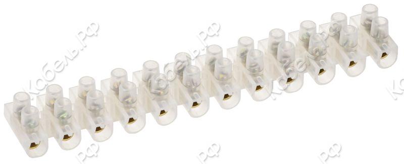 Изображение товара Клеммная колодка IEK ЗВИ-10 2.5-6 кв.мм (блист.2шт) UZV3-010-06-2