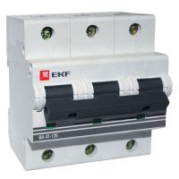 Автоматический выключатель 3P 100А (C) 15кА ВА 47-125 EKF mcb47125-3-100C
