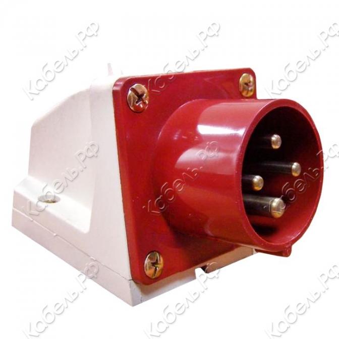 Изображение товара Вилка стационарная 524 3P+PE 32А 380В IP44 PROxima EKF ps-524-32-380