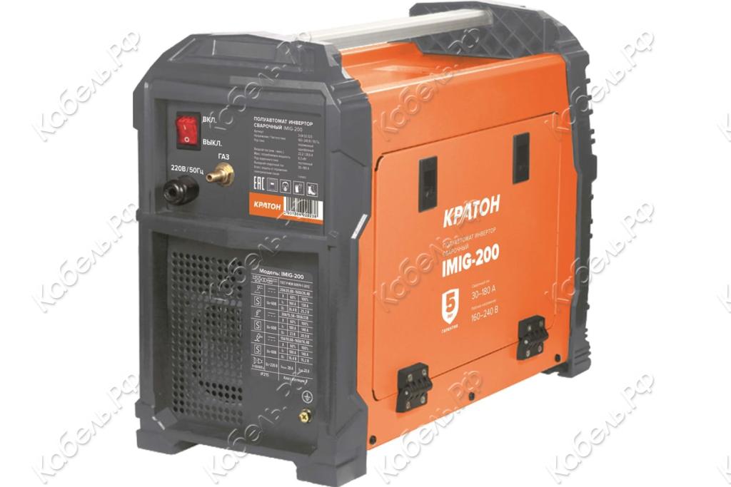 Изображение товара Полуавтомат сварочный IMIG-200 Кратон 3 04 02 023 многофункциональный