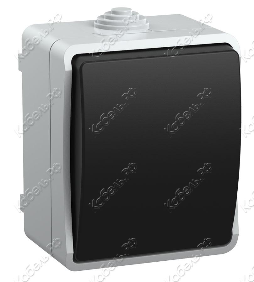 Изображение товара Выключатель 1-клавишный для открытой установки IP54 ИЭК EVS10-K03-10-54-DC