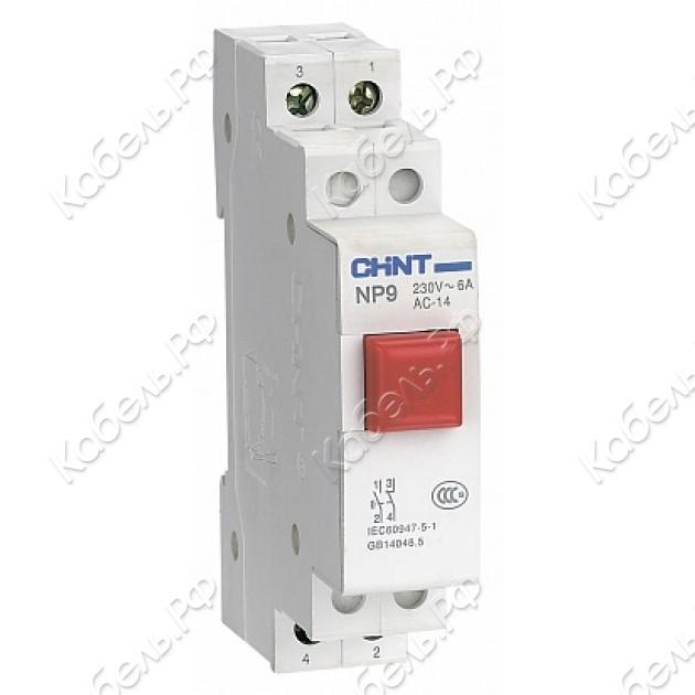 Изображение товара Кнопка модульная CHINT NP9-01/2 красная, 1НО