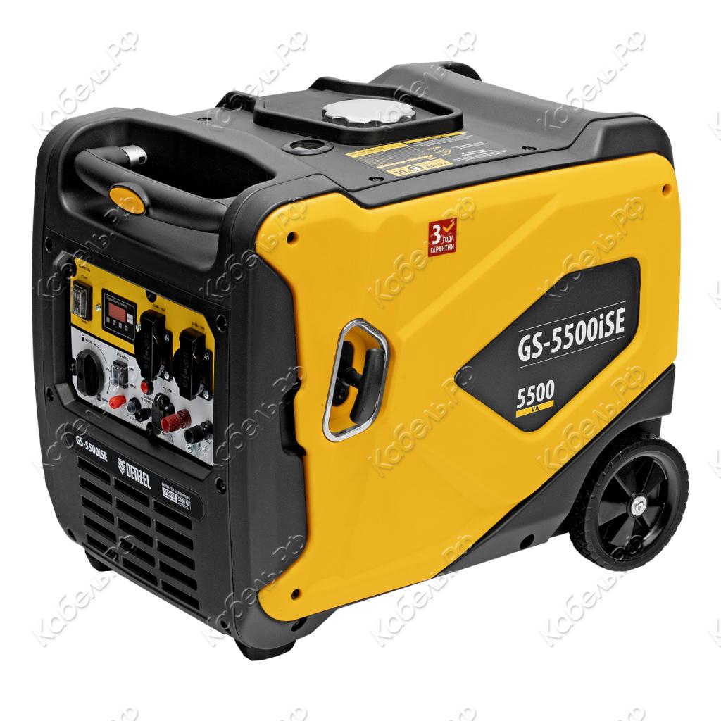 Изображение товара Инверторный генератор Denzel GS 5500iSE 5,5кВт с электростартером и защитой IP23
