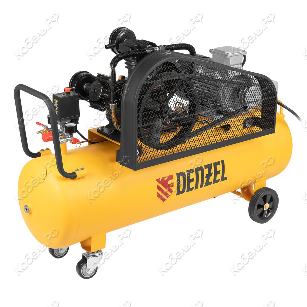 Изображение товара Компрессор воздушный Denzel BCW 3000-T/100 ременной привод 3кВт 520л/мин 100л