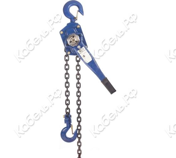 Изображение товара Ручная рычажная таль TOR 3 тонны, стационарная, с цепью, высота подъема 3 м