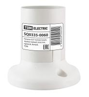 Патрон Е27 потолочный термостойкий пластик прямой белый TDM SQ0335-0060