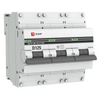 Автоматический выключатель 3П ВА 47-100 125А D 10кА EKF mcb47100-3-125D-pro