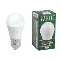 Лампа светодиодная SBG4513 шар G45 E27 13W 4000K (10шт/уп) SAFFIT 55161