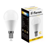Лампа светодиодная LB-950 шар G45 E14 13W 2700K (10шт/уп) Feron 38101