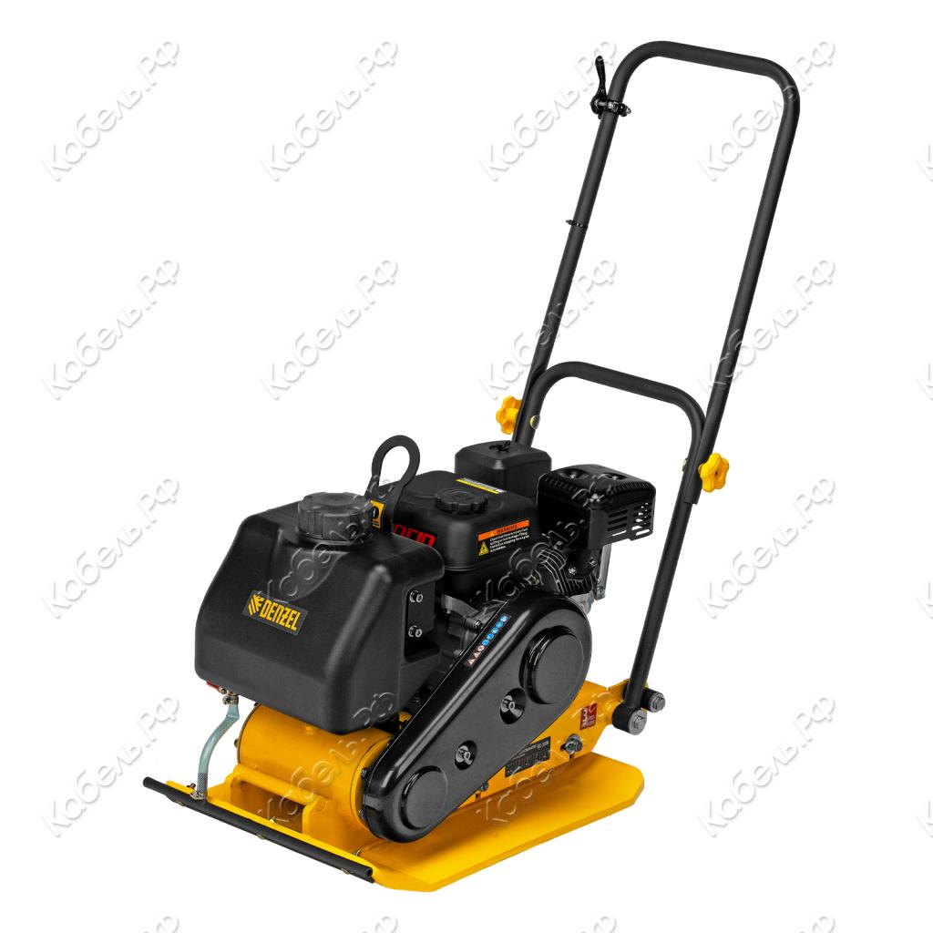 Изображение товара Виброплита бензиновая Denzel VC-30W 30кН 60х45см 196см3 бак для воды