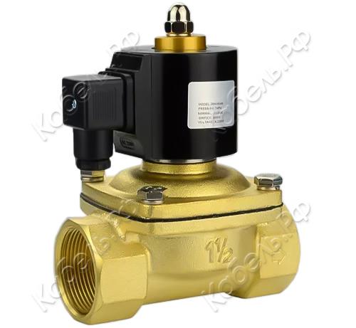 Изображение товара Электромагнитный клапан DN.RU VS2W-100E-NC Ду8 Ру10 катушка 24В