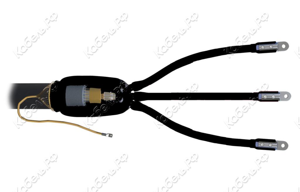 Изображение товара Муфта концевая 3 ПКВТпб-10 (150-240) с наконечниками для силовых кабелей