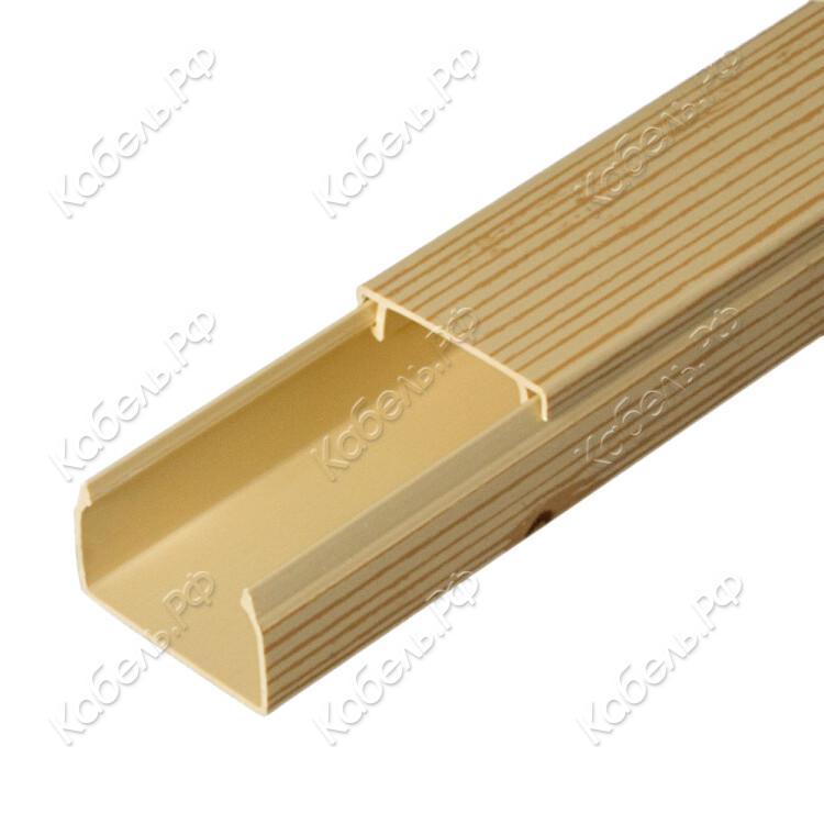 Изображение товара Кабель-канал 2-й замок 25х16 сосна (80м) Промрукав PR.025437