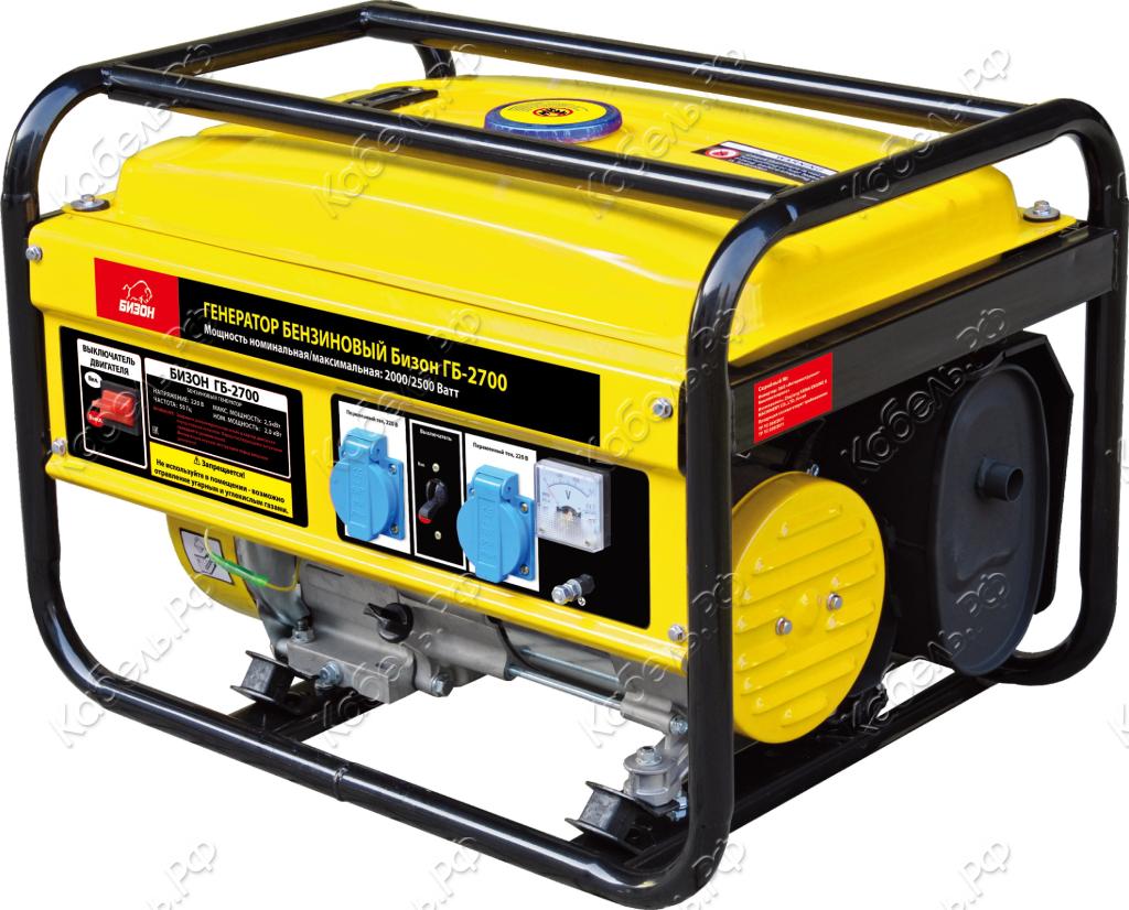 Изображение товара Генератор бензиновый СПЕЦ Бизон ГБ-2700