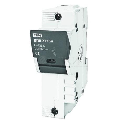 Изображение товара Держатель плавких вставок ДПВ 22х58 1П TDM Electric SQ0216-0007