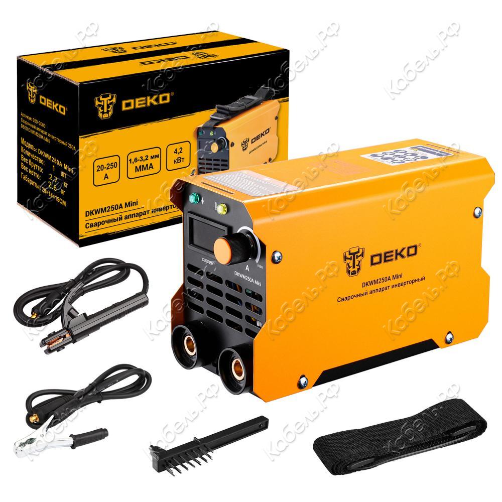 Изображение товара Аппарат сварочный инверторный DKWM250A Mini 250А DEKO для бытовых сварочных работ