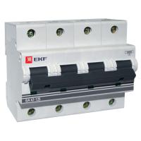 Автоматический выключатель 4P 100А (C) 15кА ВА 47-125 EKF mcb47125-4-100C