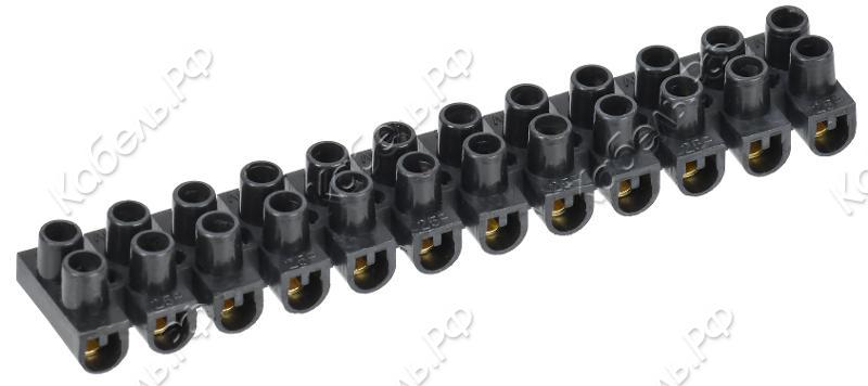 Изображение товара Зажим винтовой IEK ЗВИ-3 н/г 1,0-2,5мм2 черный UZV5-003-04