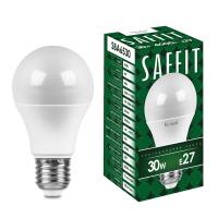 Лампа светодиодная SBA6530 Груша А65 E27 30W 2700K (10шт/уп) SAFFIT 55182