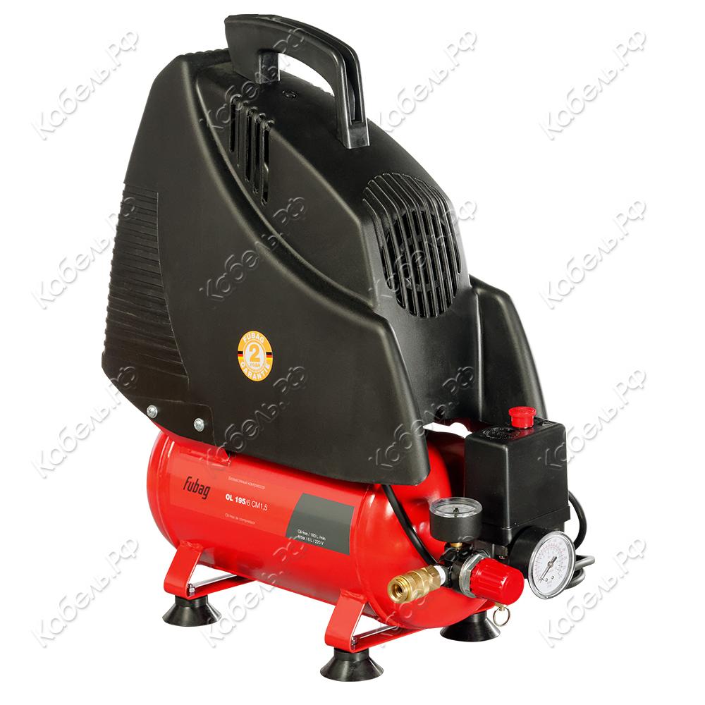 Изображение товара Компрессор Fubag OL 195/6 CM1,5 1,1 кВ, поршневой безмасляный, 6 л