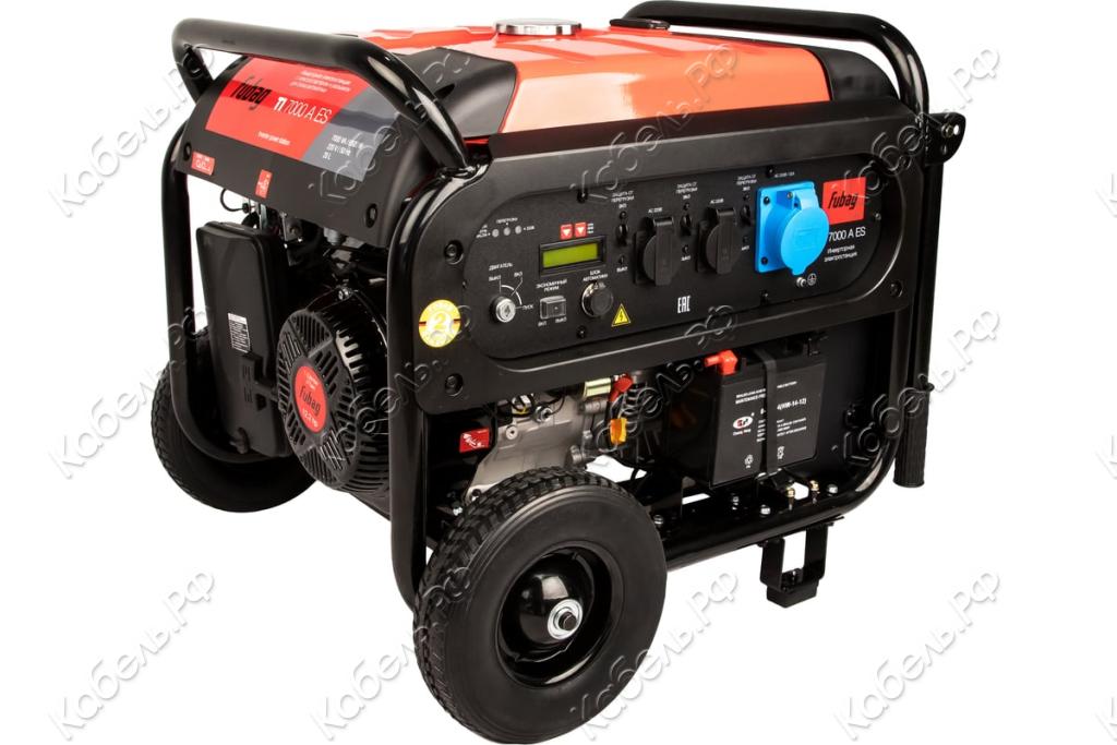 Изображение товара Электростанция инверторная Fubag TI 7000 A ES с электростартером и коннектором автоматики 838235