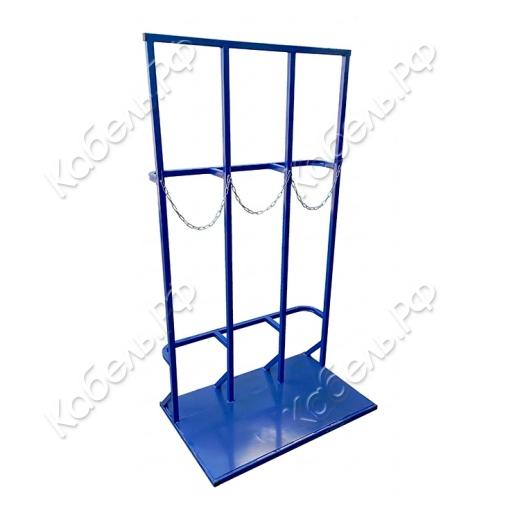 Изображение товара Стойка для баллонов с кислородом, углекислотой и ацетиленом ForceMetall СГ-3