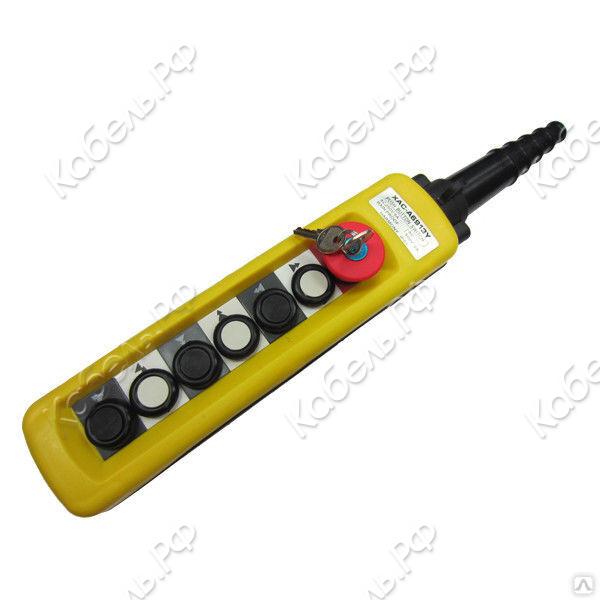 Изображение товара Пульт EURO-LIFT 6 кн 2 ст СТОП БУТОН ключ XАC-A6913Y для промышленного управления