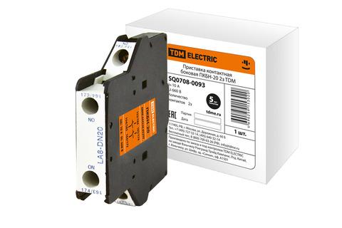 Изображение товара Приставка ПКБН-20 2з TDM Electric SQ0708-0093 для автоматизации и электросетей