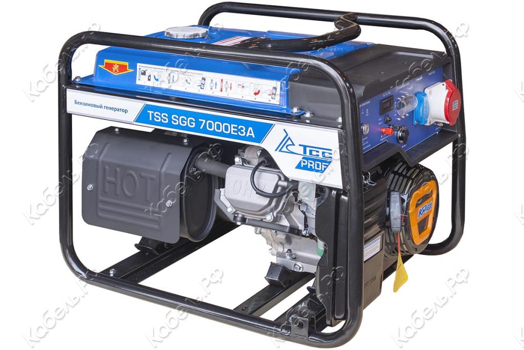 Изображение товара Бензогенератор ТСС SGG 7000E3A для трехфазного электропитания мощность 7 кВт