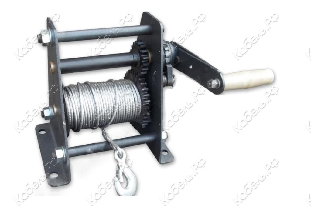 Изображение товара Лебедка ручная TOR ЛР-1 60м 1005680 мощная грузоподъемность 1 тонна