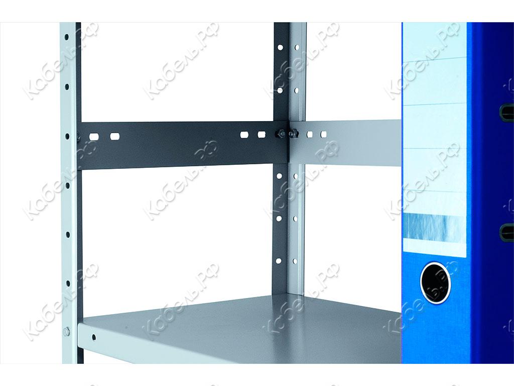 Изображение товара Планка ограничительная MS-60 ПРАКТИК для стеллажей металл 60 мм