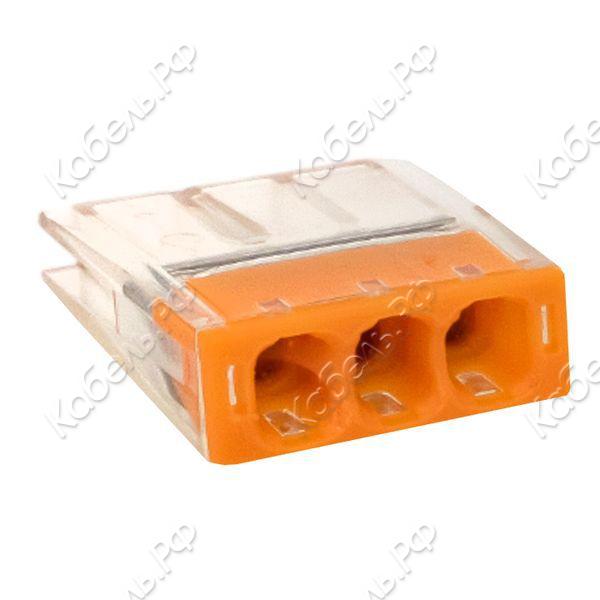 Изображение товара Клемма строительно-монтажная EKF PROxima СМК 2273-243 3-проводная для медных и алюминиевых проводни