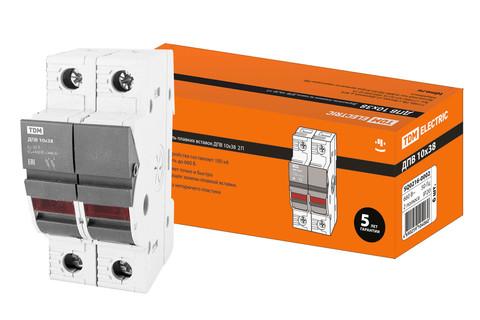 Изображение товара Держатель плавких вставок ДПВ 10х38 2П TDM Electric SQ0216-0002
