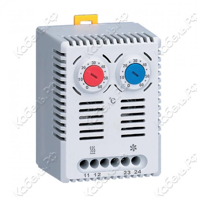 Изображение товара Термостат NO+NC (охлаждение и обогрев) на DIN-рейку 10A 230В IP20 PROxima EKF T2C10M