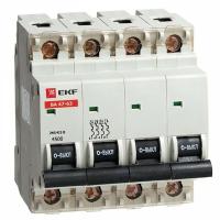 Автоматический выключатель ВА 47-63 4P 0,5А (C) 4,5kA EKF mcb4763-4-0.5C