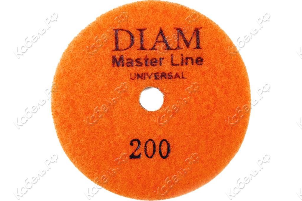 Изображение товара Круг алмазный гибкий шлифовальный MASTER LINE Universal №200 100х2,5мм DIAM