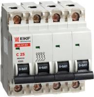 Автоматический выключатель ВА 47-63 4P 20А (C) 4,5kAEKF EKF mcb4763-4-20C