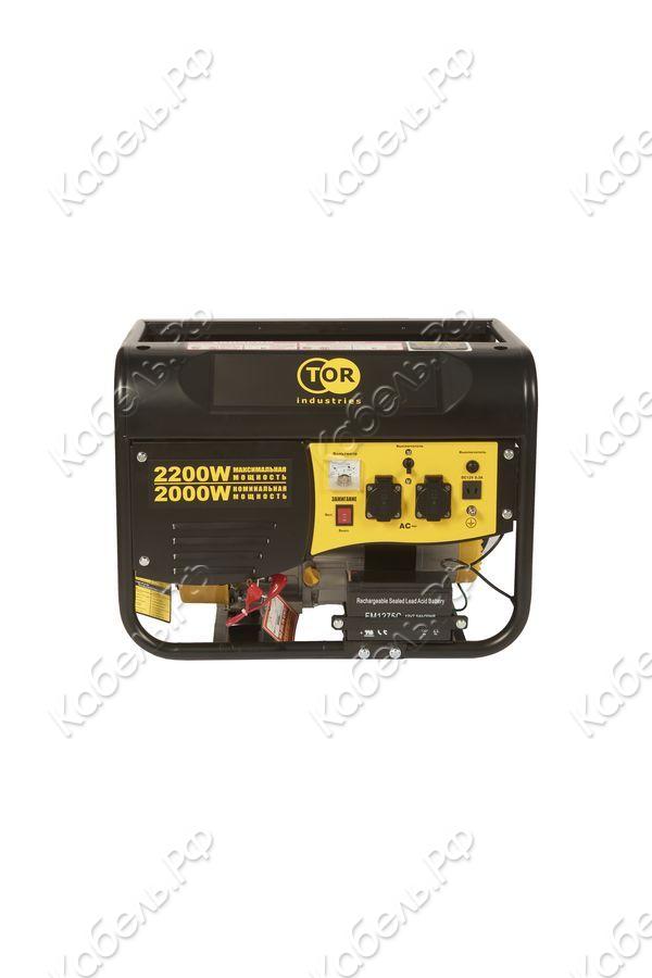 Изображение товара Генератор бензиновый TOR TR2500E 2 кВт 220В с кнопкой запуска 2897181
