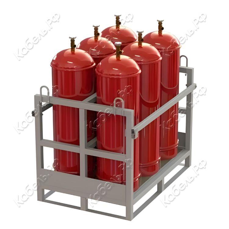 Изображение товара Контейнер для баллонов с пропаном ForceMetall КрПБ-4 транспортировочный