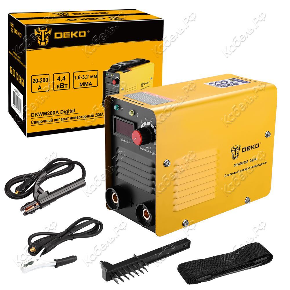 Изображение товара Аппарат сварочный инверторный DKWM200A Digital 200А DEKO 083-3000