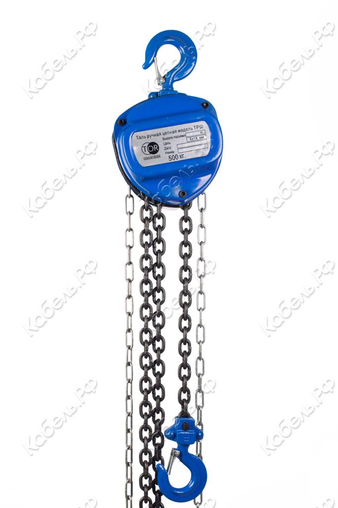 Изображение товара Ручная шестеренная таль TOR 10105121 0,5Т 12м промышленная