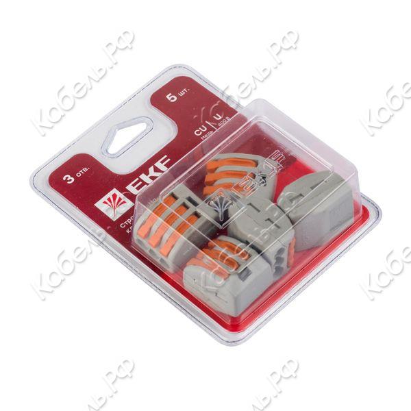 Изображение товара EKF СМК 222 413 клемма 32 А 400 В для медных алюминиевых проводников plc-smk-413b