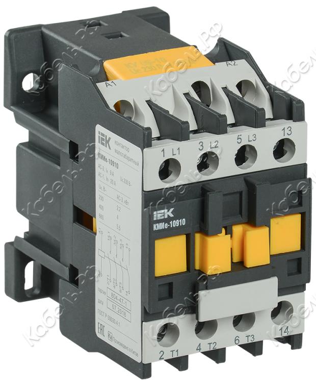 Изображение товара Контактор КМИе-10910 9А 3P AC3 230В AC 50Гц IEK KKME11-009-230-10