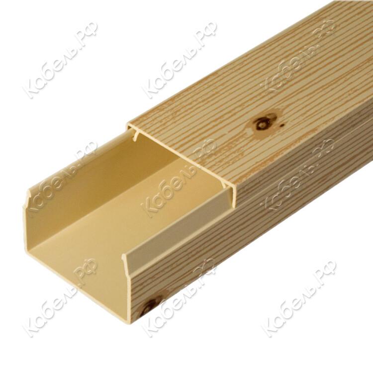 Изображение товара Кабель-канал 2-й замок 40х25 сосна 30м ПВХ защита проводов