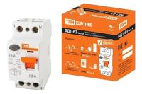 Дифференциальный выключатель (УЗО) ВД1-63 2п 25А 10мА тип A TDM Electric SQ0203-0075