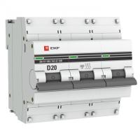 Автоматический выключатель 3P 20А (D) 10кА ВА 47-100 PROxima EKF mcb47100-3-20D-pro