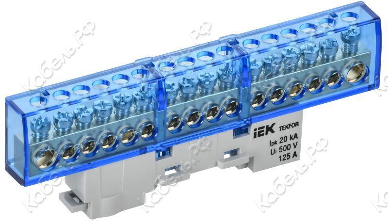 Изображение товара Шина нулевая IEK TEKFOR N изол. на универс. держ. 8х12-16-С TF-NN20-16-KL-K07