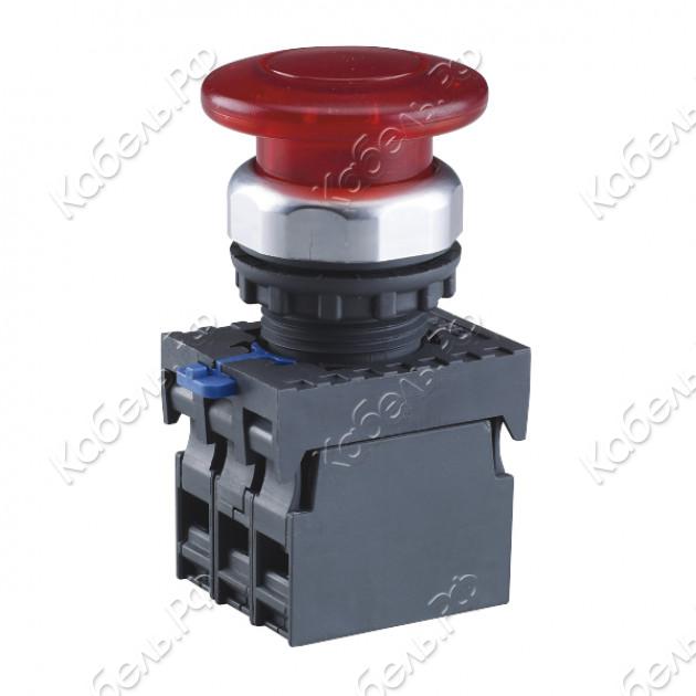 Изображение товара Кнопка управления Грибок 40мм с фиксацией IP65 красная CHINT NP8-11ZS/14